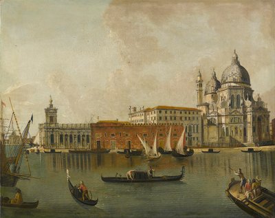 Blick auf die Dogana und Santa Maria della Salute in Venedig von Follower of Michele Marieschi